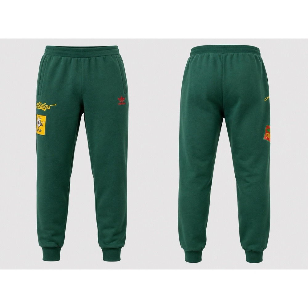 ADIDAS ORIGINALS Collegiate Badge Sweatpants Set Green Medium